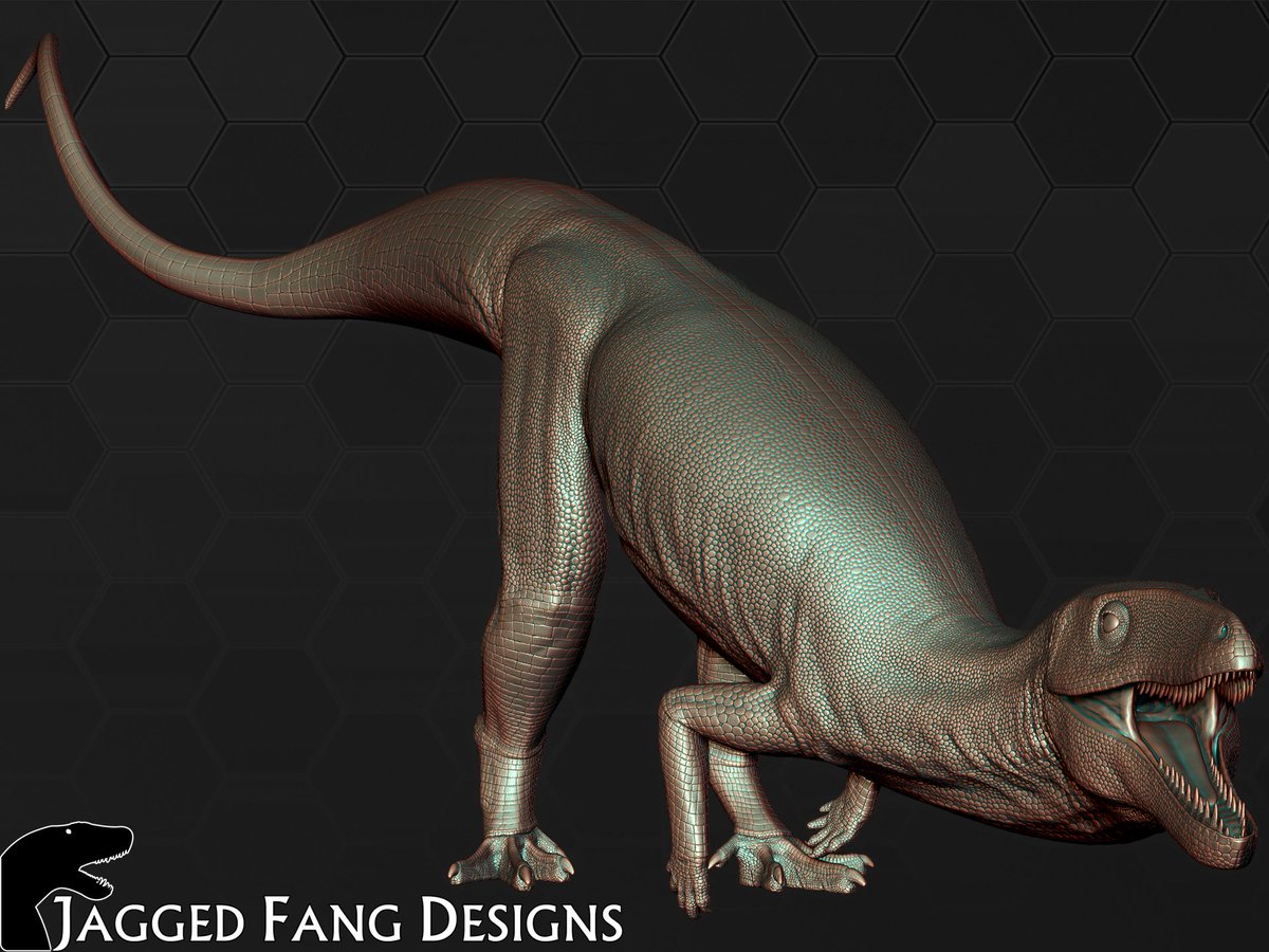 Mateusz On Twitter Continuing On Jfd 001 Poposaurus Model Textures Are Finished 3dmodeling Zbrush Paleoart Sciart
