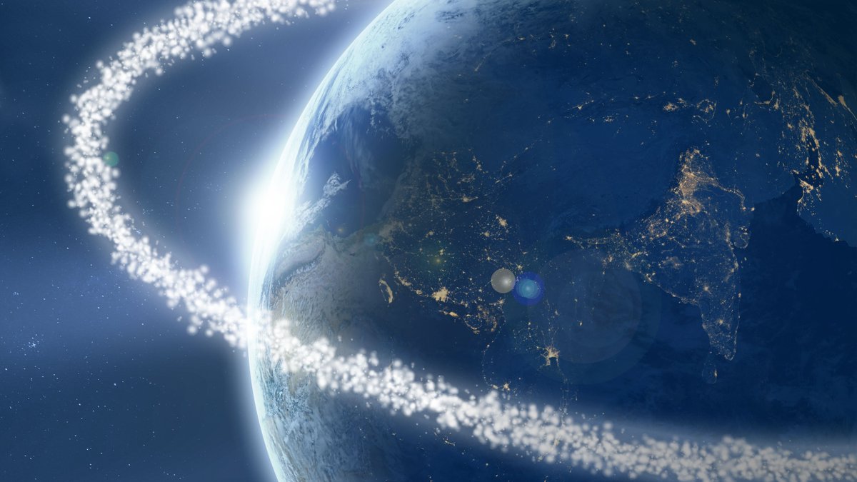 There are over a million pieces of trash orbiting the Earth.