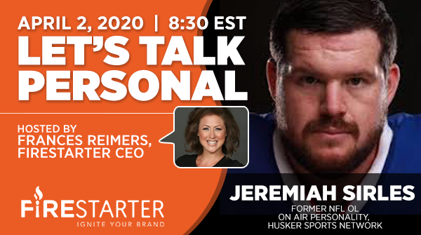yourfirestarter's tweet photo. Ready or not, I'm bringing @LTPBrandRadio back to #InstagramLive while we're in quarantine. Joining me this Thurs is former #Husker and #NFL lineman @Sirles71_HSKR. We've got lots of #brand and #content goodness in store for you! Tune in Thursday at 8:30 pm ET. IG link in bio. https://t.co/c4O1tUfW6x
