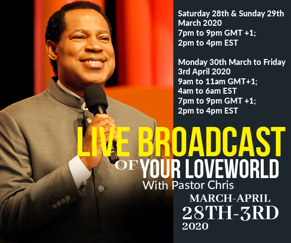 christemb_usa's tweet photo. Watch every day of this week the live broadcast of Your LoveWorld with Pastor Chris Oyakhilome. We have 2 daily programs, one at 4 AM (EST) and the second one at 2 PM (EST). #GlobalPrayerWeek https://t.co/E5iZs9lgSj