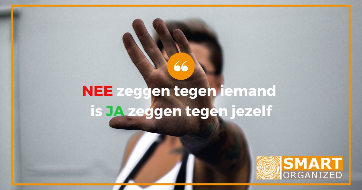 𝐊𝐎𝐌 𝐉𝐈𝐉 𝐖𝐄𝐋 𝐎𝐏 𝐕𝐎𝐎𝐑 𝐉𝐄𝐙𝐄𝐋𝐅? 

Hoe komt het toch dat het zo lastig is om 𝐍𝐄𝐄 te zeggen? 
En wat kun je eraan doen? 

smartorganized.nl/blog/hoe-kom-i…
 
#persoonlijkeontwikkeling #werk #assertiviteit