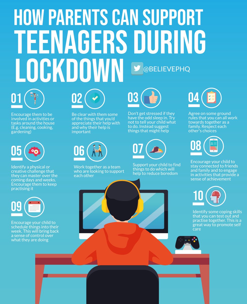 How parents can support teenagers during lockdown