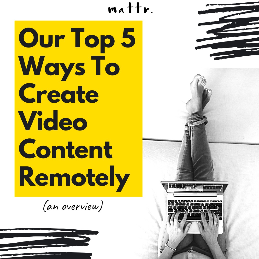 #workingfromhometips - if you're looking for ways to get creative with your video content and want to use assets you've already banked, read our top 5 ways to create content remotely HERE ⬇️
mattr.media/all-blogs//our…