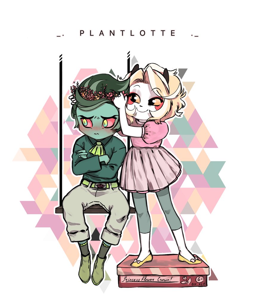 cinnaflyster's tweet photo. Crackship galore... COMPLETE! And my hands self-amputated only 14 times! I call this a success💪😊

#charlastor #plantlotte #husklie #voxlie
#hazbinhotel #hazbinkidsAU? #hazbingartenAU? https://t.co/S1xARE2ush