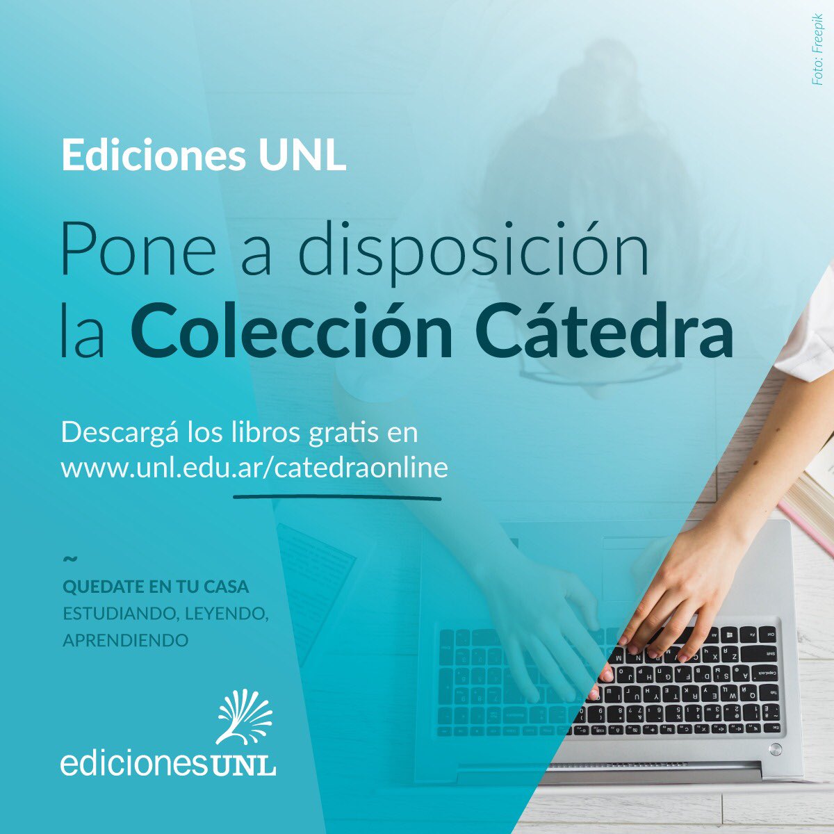UNLitoral's tweet photo. 📚 @EdicionesUNL propone que te quedes en tu casa estudiando, leyendo, aprendiendo. 

Desde hoy podés descargar gratis más de 30 libros de la Colección “Cátedra” ingresando a https://t.co/OkkF4qjiWb

Ediciones UNL, creando lectores siempre.

#UniversidadPública https://t.co/ZQqoSiAngh