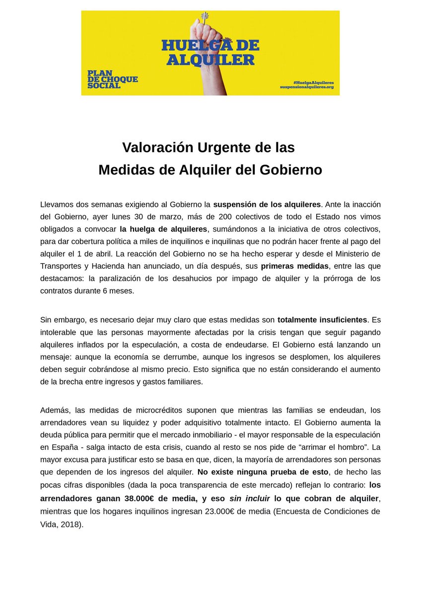 Plan de Choque Social tweet media