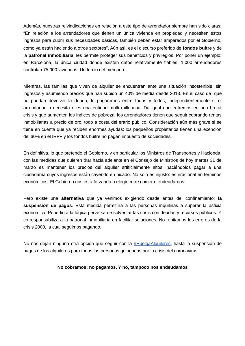 Plan de Choque Social tweet media