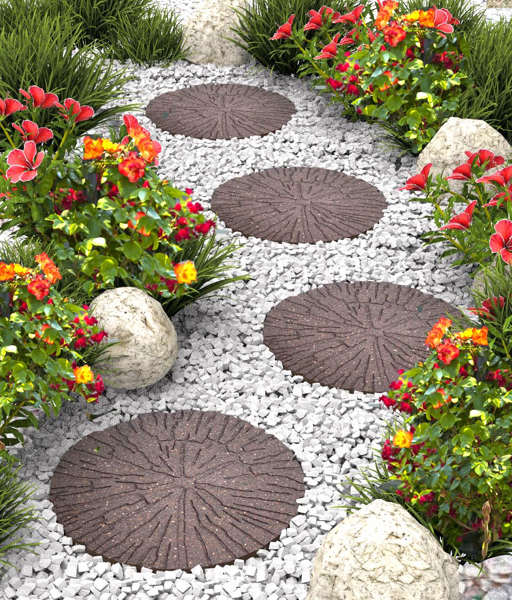 StepGarden's tweet photo. Thinking of #backyard upgrades, or a new #landscape design this summer?  Add the illusion of cracked logs to your garden walking path by adding Garden Central Cracked Log #recycledrubber #steppingstones, to add traction.
#recycledrubberinnovation #ecofriendlyproducts #recycled https://t.co/F23DKvtd2X