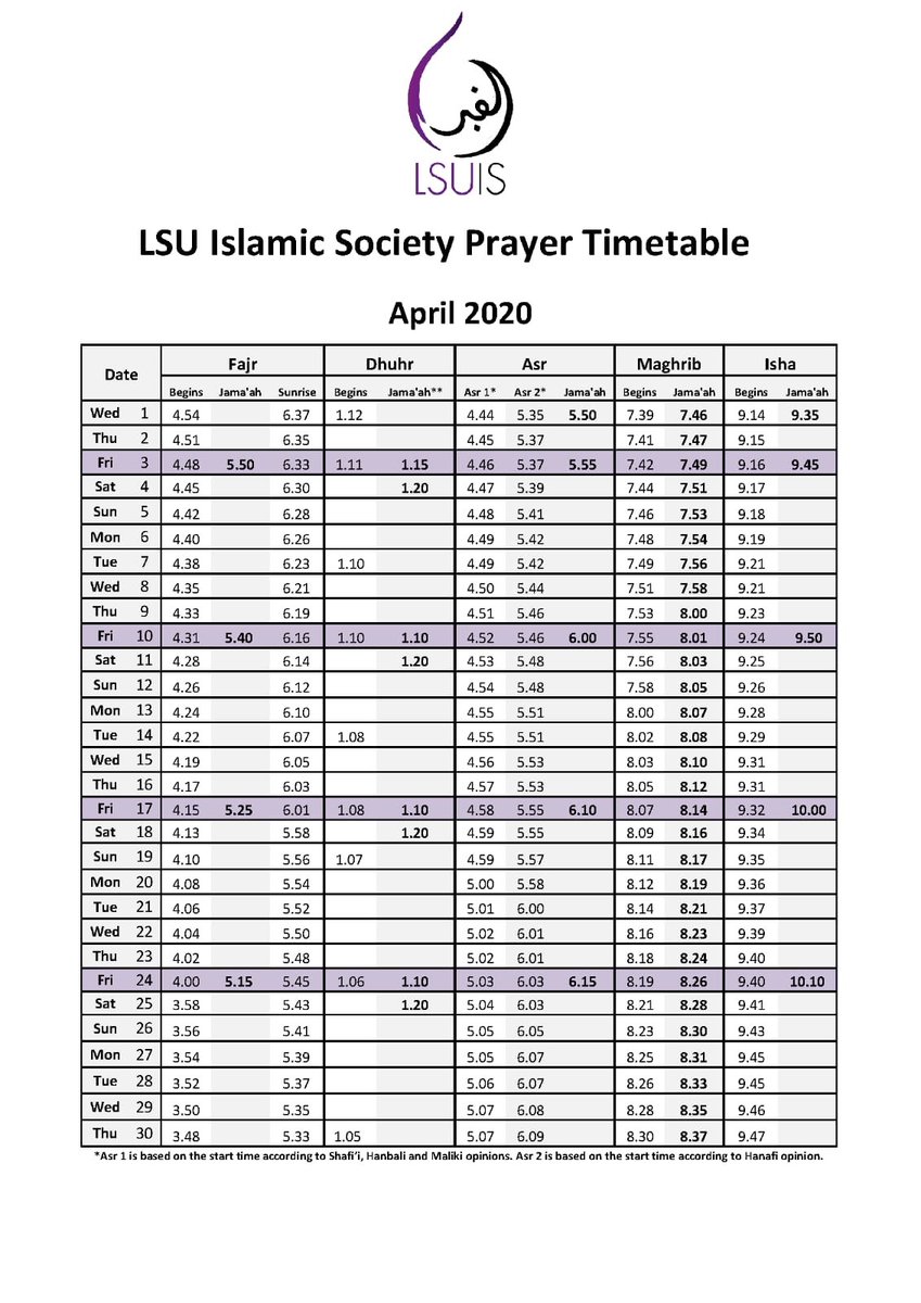 LSU Islamic Society tweet media