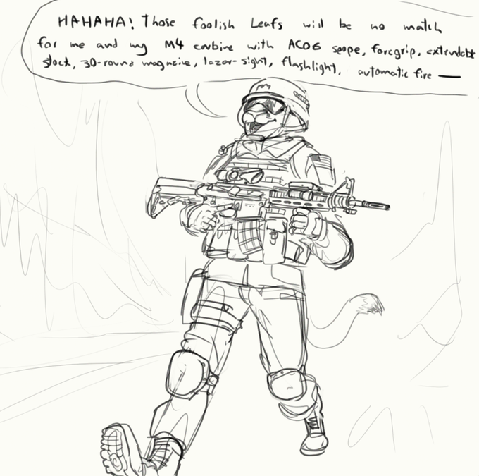 burger soldier vs leaf guerrilla, idea by @Katzenkompf 