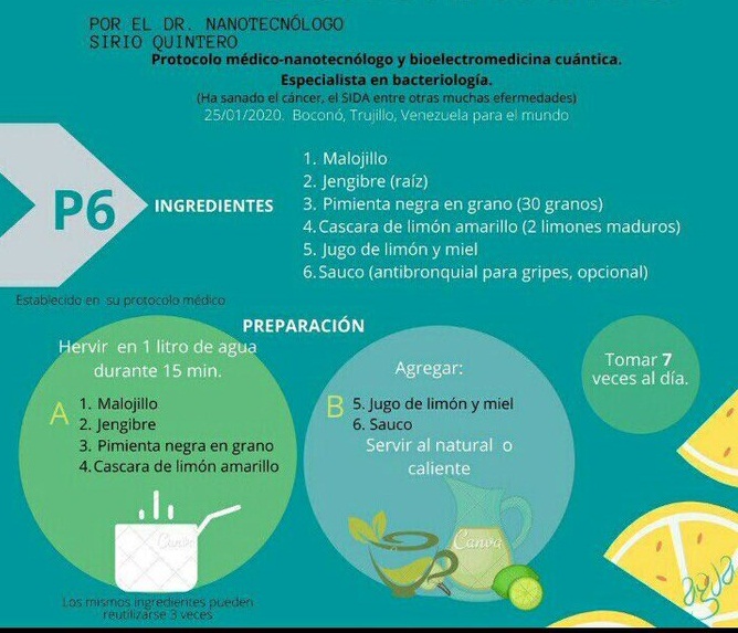 CarnetDLaPatria's tweet photo. Como medida de prevención familiar, compartimos estas recetas naturales para subir las defensas y fortalecer el sistema inmune. 
Junt@s le ganamos la batalla al Coronavirus.

#SolidaridadYHermandad https://t.co/7u7LHDsq8T