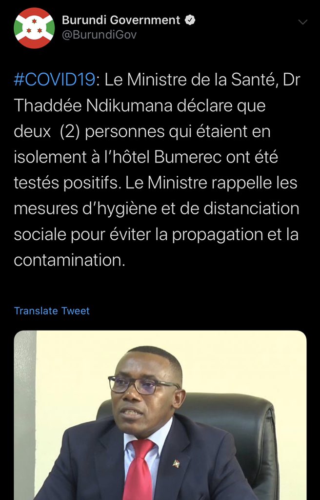 Banks_Offshore's tweet photo. @KindrachukJason First case also announced in #Burundi https://t.co/elDZ4iCDxq