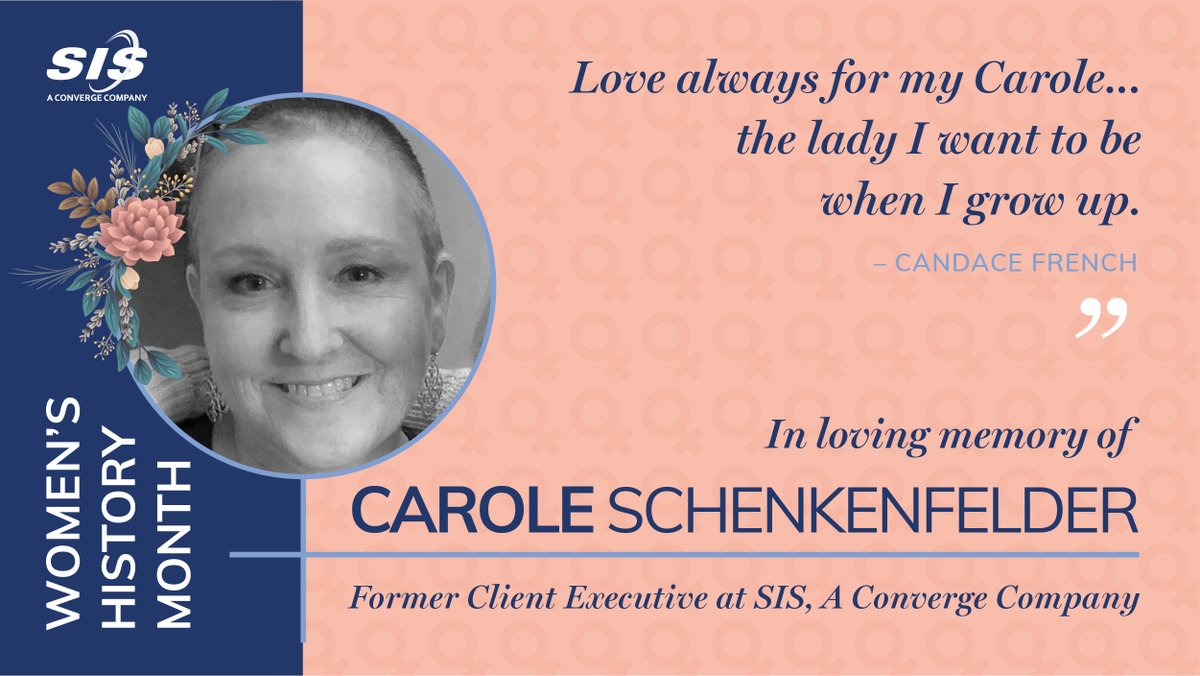 ConvergeTSC's tweet photo. We'd like to conclude #WomensHistoryMonth with the most special #ConvergeWomenInTech spotlight: Carole Schenkenfelder of @think_sis. With this post, we pay tribute to a friend & coworker who made a profound impact. Read about her lasting legacy here: https://t.co/jBY1LCXEVY https://t.co/k1P7fcuW5I
