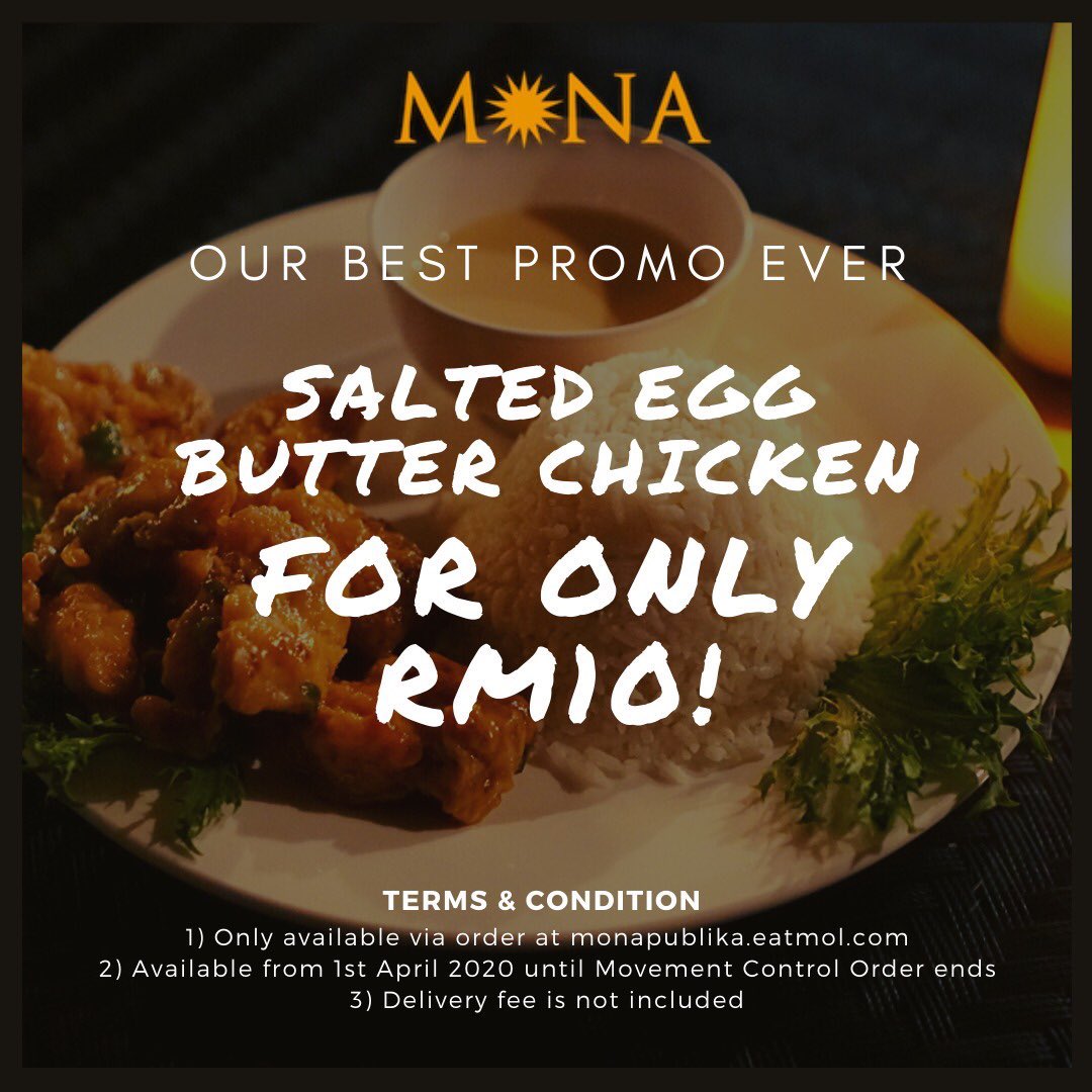 Last but not least kalau dah tengok DAULAT, try la sama Butter Chicken  @monapublika. Waktu PKP ni order delivery. Lepas PKP boleh bawa family dine in.The restaurant is also the hardwork of the same peeps behind the movie.And they still owe me a photo op with Vanidah. Sekian