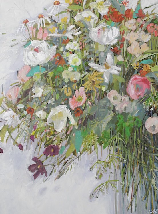 WallSpaceOttawa's tweet photo. NICOLE ALLEN | Renewal will be featured in April. Check the gallery site for more info! Image attached- "Collected experience 48" x 36" acrylic and oil pastel on canvas #wallspacegallery #renewal #artisneedednow # https://t.co/N0PomaFZs2