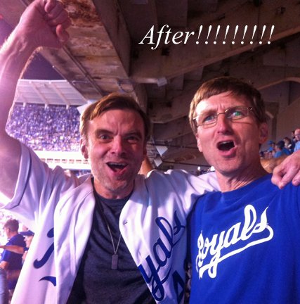 mikexshields's tweet photo. @Royals Absolute PINNACLE sporting event I've ever witnessed live, televised, or heard via radio!! Forever indebted to my brother for the hook-up ⚾️ https://t.co/z55yn3I3ed