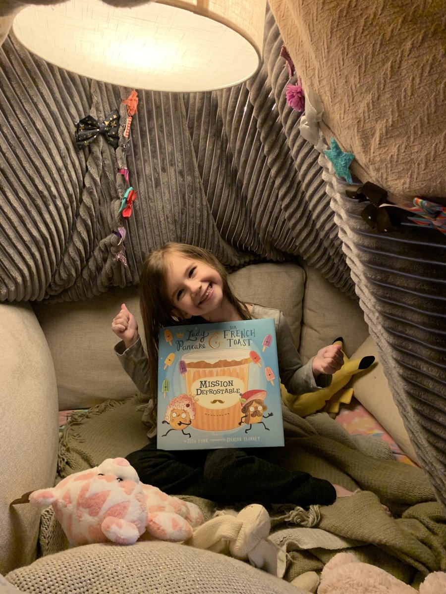 Just sent my granddaughter all of ⁦<a href="/joshfunkbooks/">Josh Funk</a>⁩ !  She is loving them in her new “reading cave”! Perfect time to gift books!#sfesharks #KeepOnReading #accessorize