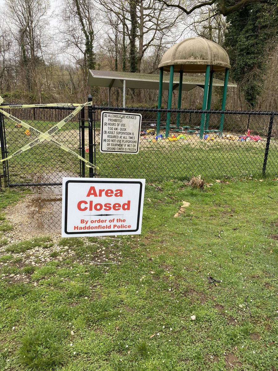 As a reminder........ all Borough and School owned fields, playgrounds and recreational facilities are closed in compliance with the Governor’s Emergency Order #107.  Please do your part and stay home!!!!