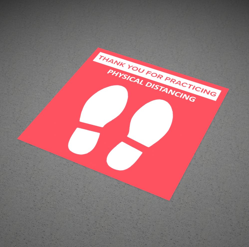 pragernuform's tweet photo. Safety is our number one priority. These easily removable, non-slip physical distancing decals allow your staff and customers to focus on properly distancing themselves to curb the spread of COVID-19. #socialdistancing #physicaldistancing #storefixtures #covıd19 #safetyfirst https://t.co/aaoVMAb2EJ