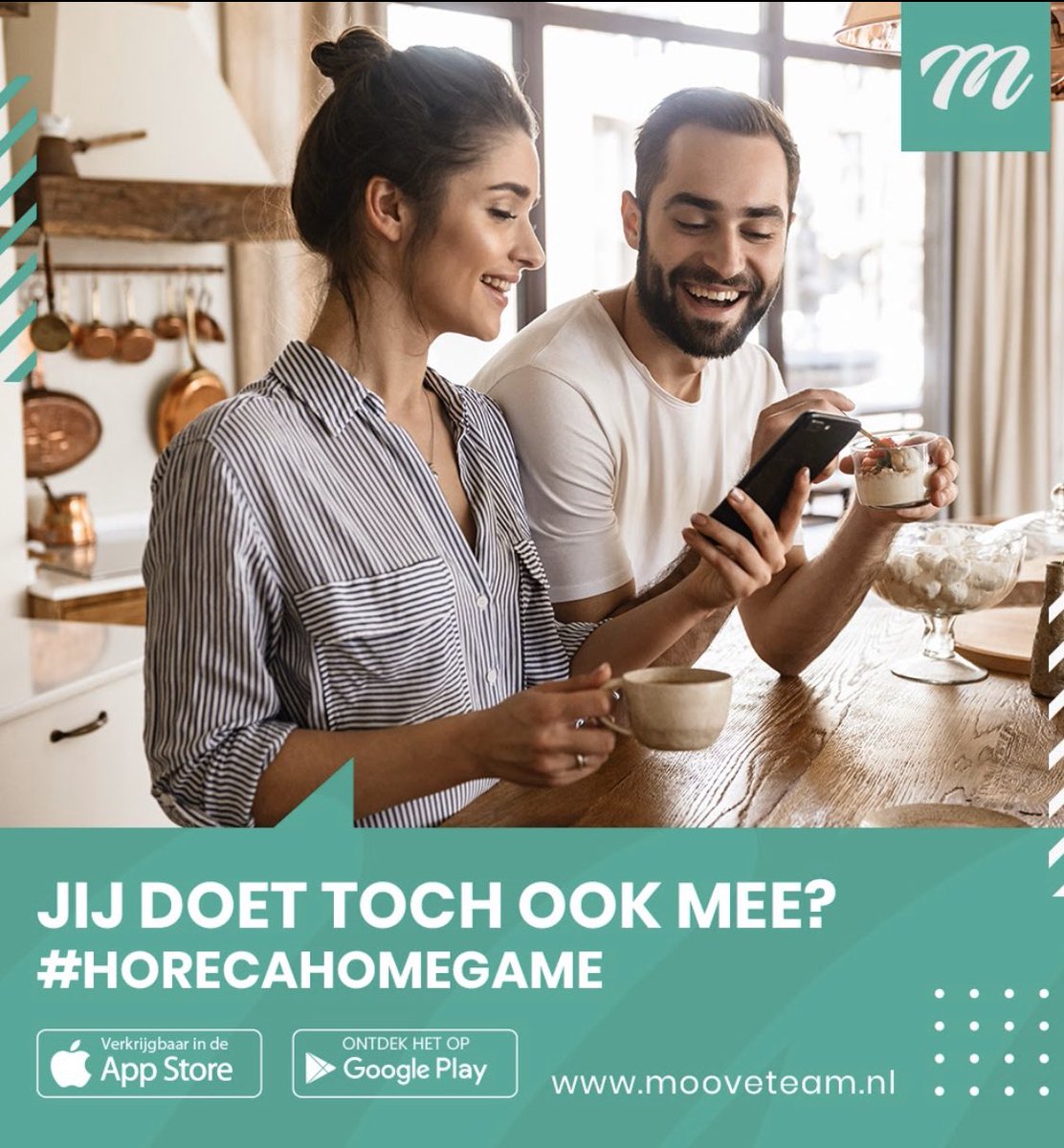 #HorecaHomeGame doe jij al mee? Elke week een nieuw spel op je #smartphone en bovendien steun je de lokale #horeca. Deze week starten we in de #IJmond. Deelnemen als speler of je #horecalocatie opgeven waarvoor gespeeld kan worden? mooveteam.nl #hhg #mooveteam #moovego