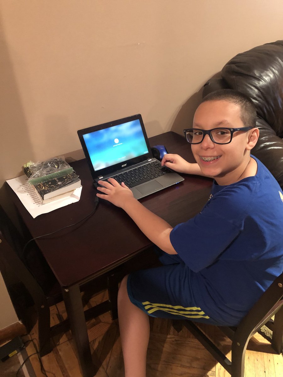 PTADavidABoody's tweet photo. Staying positive and productive as we remote learn from our workspaces! 
@DomDangeloNYC @IS228DAB @jmschneiderrr @LibertaCristina @Cristenago @APJohnsonDaB @D21_Community https://t.co/pIYFr7Iobx