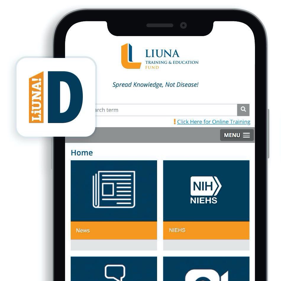TrainingLiuna's tweet photo. LIUNA Training is proud to offer our new Infectious Disease App, available for download. An industry first, this is a resource of info on infectious diseases including #COVID19 The App also includes a link to our online Infectious Disease Awareness Course https://t.co/n0JVOiPnx7 https://t.co/EmW0VNOBmX