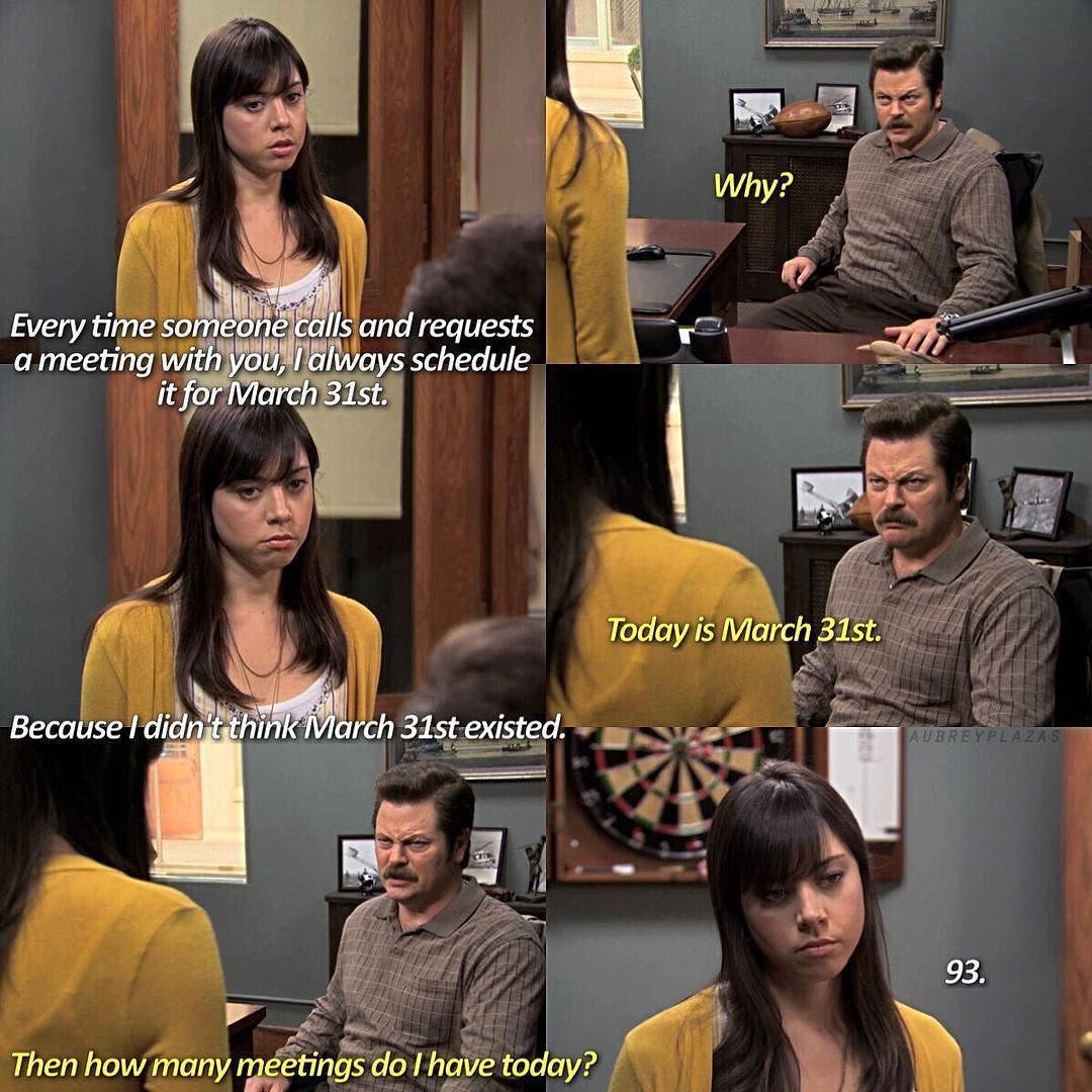 Happy March 31st! The day we’re not entirely sure actually exists #ParksAndRec.