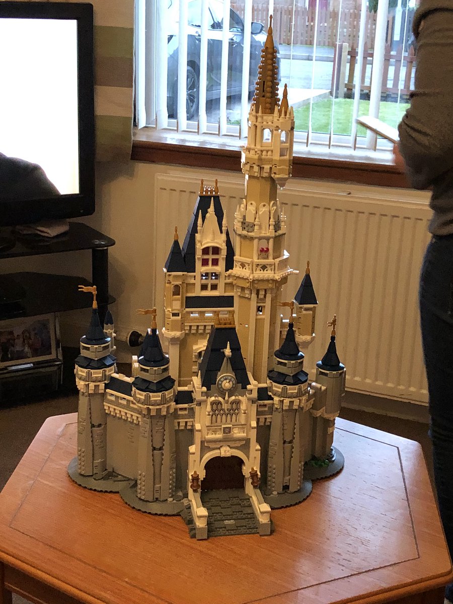 kdougan96's tweet photo. My christmas present, the Lego Disney Castle, is finally finished. ✨ #christmas #disney #magic #lego #fun #present https://t.co/w18hofUM1f
