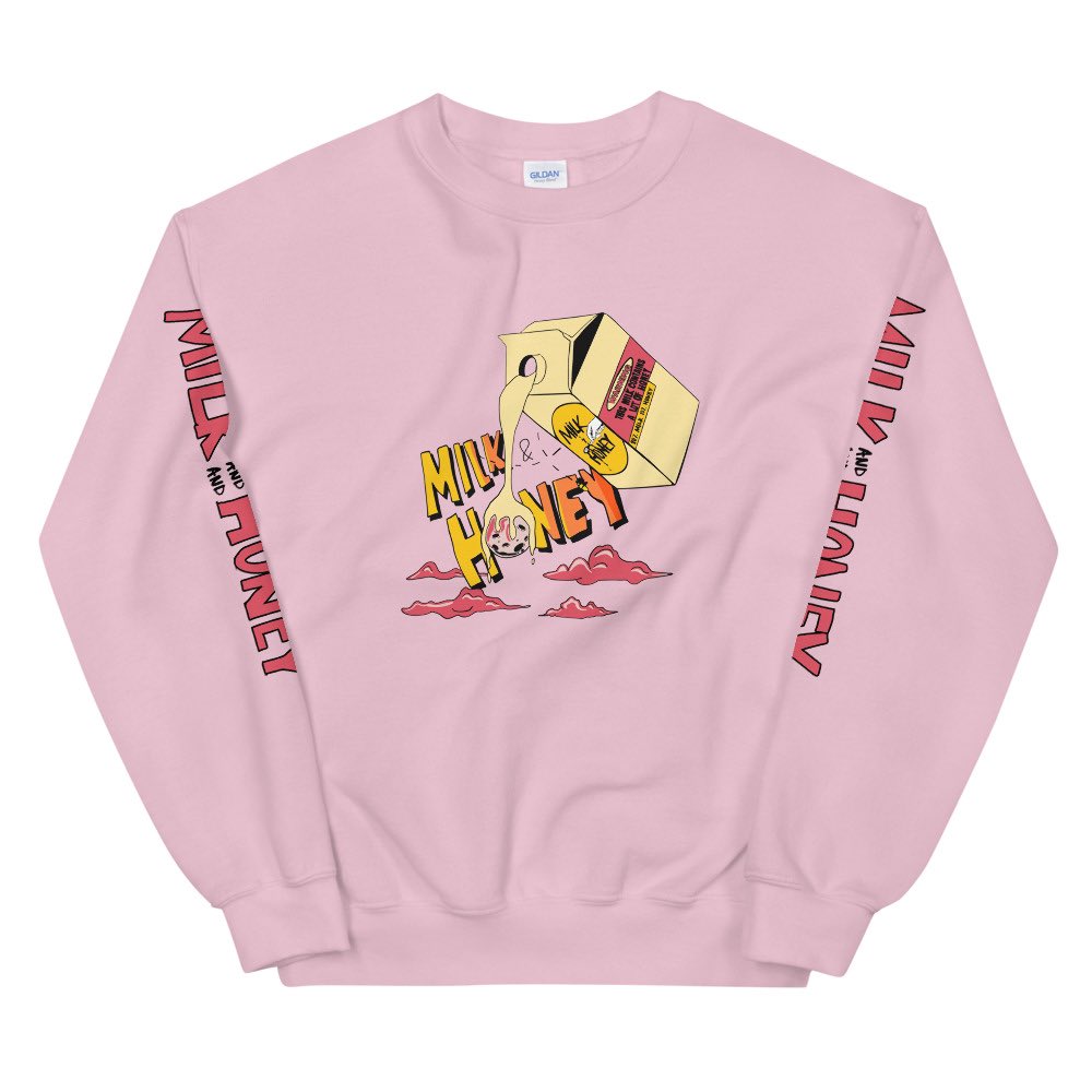 thephiconcept's tweet photo. 🍯🥛MILK &amp; HONEY Hoodies &amp; Crewnecks 🥛🍯🌺  ⁣
⁣
Just shipped the first batch of orders this afternoon!
 
https://t.co/Yw0nnYD7y5 https://t.co/Mf9RglfD9s