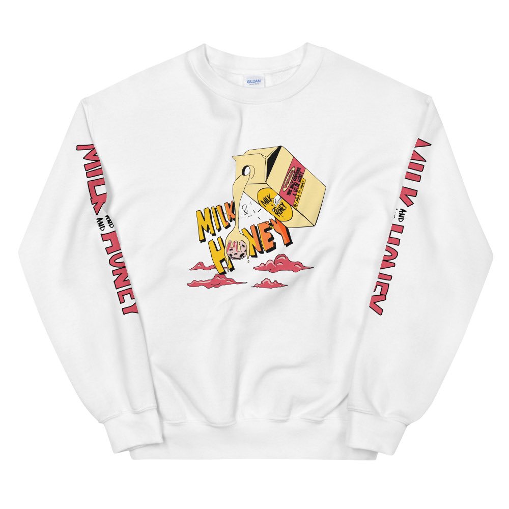 thephiconcept's tweet photo. 🍯🥛MILK &amp; HONEY Hoodies &amp; Crewnecks 🥛🍯🌺  ⁣
⁣
Just shipped the first batch of orders this afternoon!
 
https://t.co/Yw0nnYD7y5 https://t.co/Mf9RglfD9s