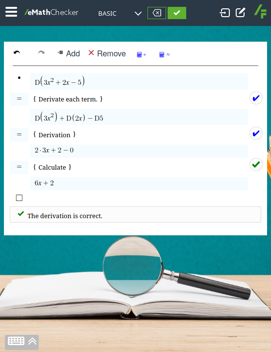 FourFerries's tweet photo. Tuesday Math!
Derivatives
Try it!
https://t.co/bkhk4RGVgS
#Math #DigitalMath #Derivatives #eMathStudio #eMathChecker https://t.co/cVNylRAEY7