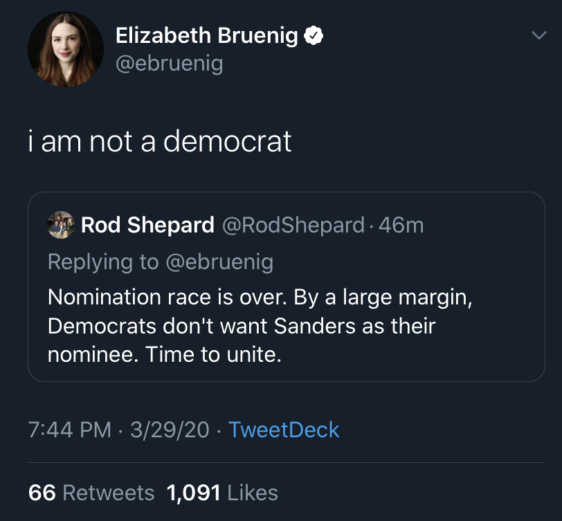 WayBruenig's tweet image. #DemDebate 3/29/20