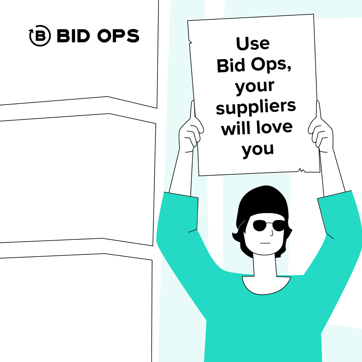Arkestro's tweet photo. The sign doesn't lie...Use #BidOps, you suppliers will love you 🥰#dudewithasign #BidOps #SourcingEnablement #Betterquotesfaster 

#Suppliers with #faster #negotiationcycles and clear next steps offer #betterdeals and build #strongerrelationships 💪🏻 https://t.co/UBid29zdMV