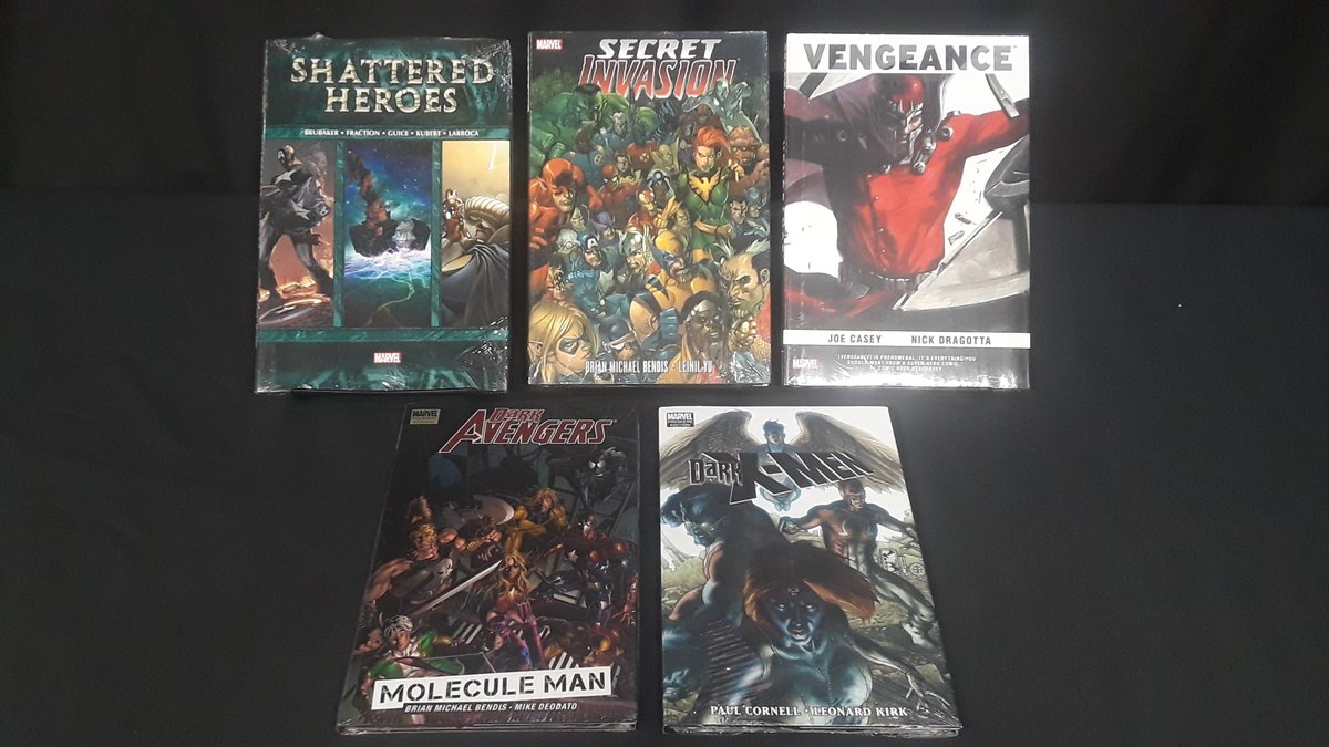heebeegeebeez's tweet photo. 5 Marvel hardcovers for $60 in our #socialdistancesale This lot is all about the bad guys with 5 hardcover books at half price, plus free book rate shipping or roadside pickup. DM us BAD GUYS LOT with your paypal to claim.  More on Facebook and Instagram #supportcomicshops https://t.co/tMusQCxRiv