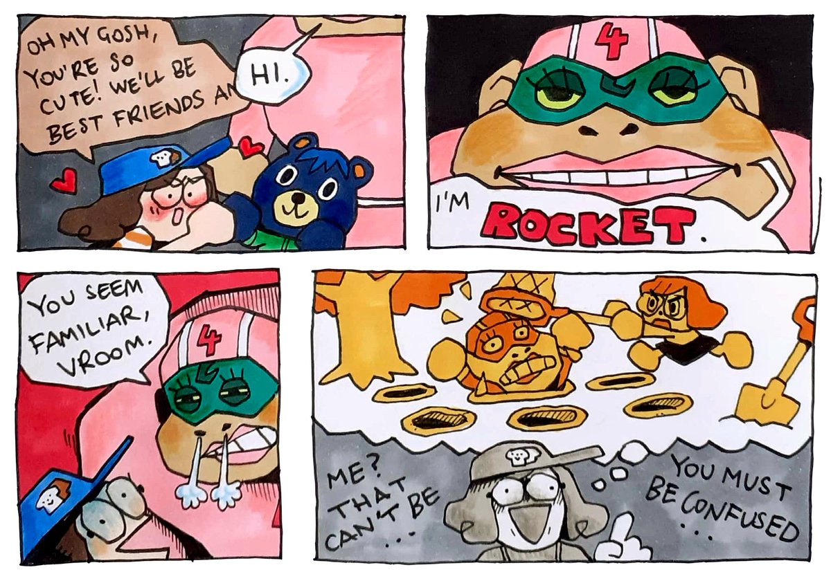 I've been thinking on making a comic about my "life" in Animal Crossing! Nothing to crazy, just a couple pages every now and then... Would anyone be interested in reading it? ?
#acnh #doodle