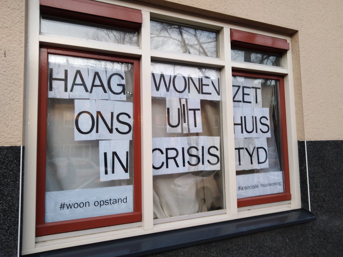 BPWdenhaag's tweet photo. Opnieuw dreigt huisuitzetting, ditmaal van krakers in de Haagse Schilderswijk. Terwijl overheid bewoners oproept om vooral thuis te blijven, worden deze mensen door Haag Wonen voor een vage aannemersafspraak dakloos gemaakt. STOP ALLE HUISUITZETTINGEN! https://t.co/BhtWI92l7A