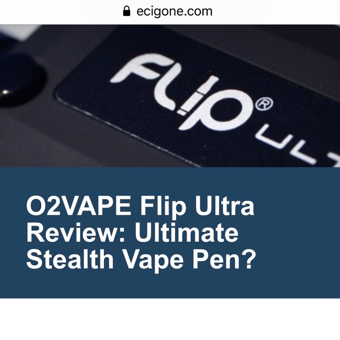 O2vape's tweet photo. @O2vape Flip Ultra review
๐ ๐ ๐ ๐ ๐
https://t.co/zaeh2SIboR
#vapereview #vape #vapenews #bestvape #flipultra #o2flip #vapeflip #flipvape #vapepen #O2vape #vapecarts #mjbizcon #vaping #cannabiscup #hightimes https://t.co/XCPRF6Q5Lw