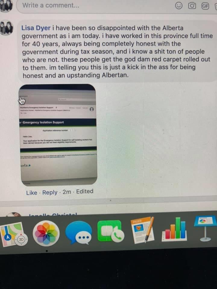 MsAkita65's tweet photo. Denied, never had such a huge slap in the face from the Alberta Government #ableg I sure hope the federal government holds true to their promises  #JustinTrudeau  because #Alberta  sure didnt https://t.co/V5GzpiMGHw
