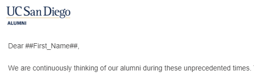 Mixed messages from my university