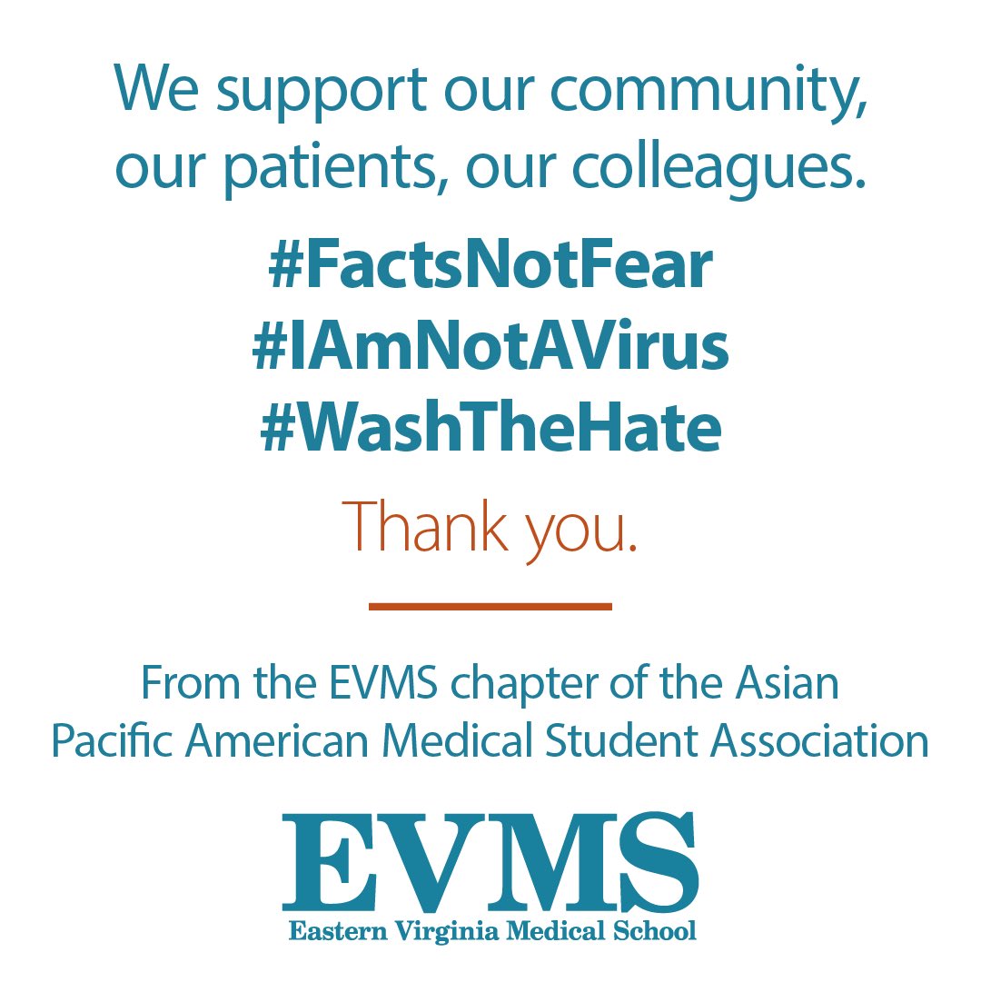 Eastern Virginia Medical School on Twitter "We support our community