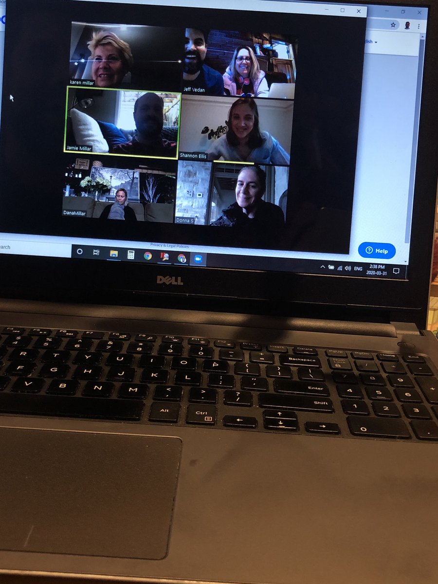 KarenMillarTeam's tweet photo. Team meeting on Zoom today. Good to check in with everyone.
How are you holding up?🧐
#karenmillarteam #zoommeeting #virtualmeetings #newreality #torontoteam #wearefamily https://t.co/MBN2NjwAmZ