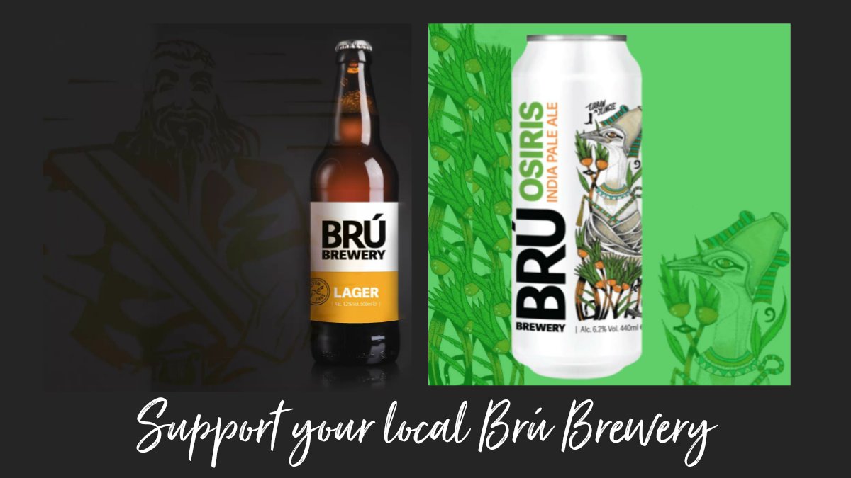 TrimTourismN's tweet photo. We're all on a journey into the unknown but on that journey take a bottle or a can of @BruBrewery beer with you! Some amazing new creations just released. 
Read about  🔗 https://t.co/IQOGu5dGWG 

We have some personal favourites after trying the new ones ! #SupportLocal https://t.co/k5xsTKNBW0