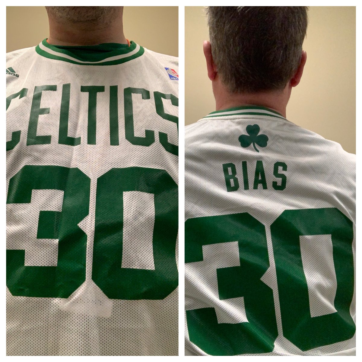 len bias boston celtics jersey