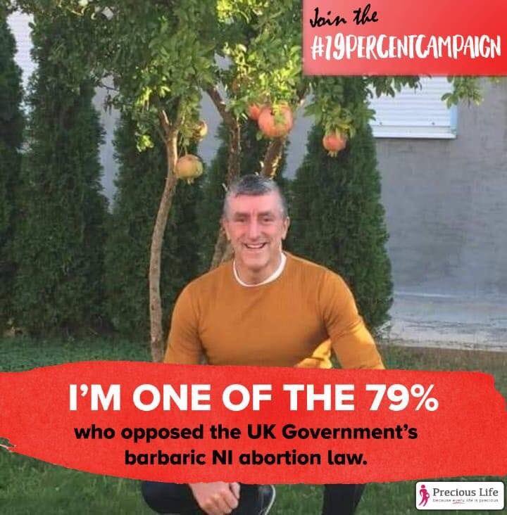 PreciousLifeCom's tweet photo. #79PercentCampaign Thank you Kieran for standing for life πͺ because a person is a person no matter how small. Proud to see loads of pro-life men standing against this barbaric abortion law.
SIGN the urgent petition today: https://t.co/b6yUiWG7as
#RepealSection9 https://t.co/dOijBolJVP