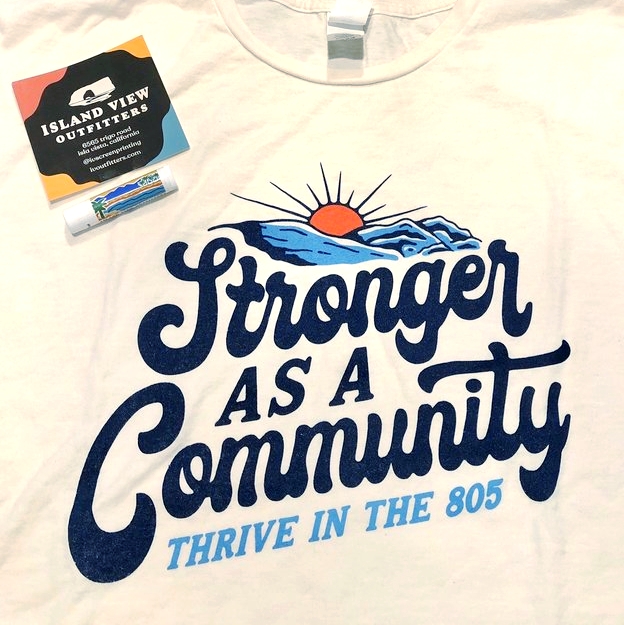 YelpSB's tweet photo. Show you support the 805 when you buy this shirt from the folks at Island View Outfitters @ivscreenprinting. 👕 ➡️ ❤️
Proceeds go to the Covid-19 fund for @santabarbarafoundation and @UnitedWaySB 
Buy one here: https://t.co/q9vWy649PY https://t.co/T5IjLZRGNJ