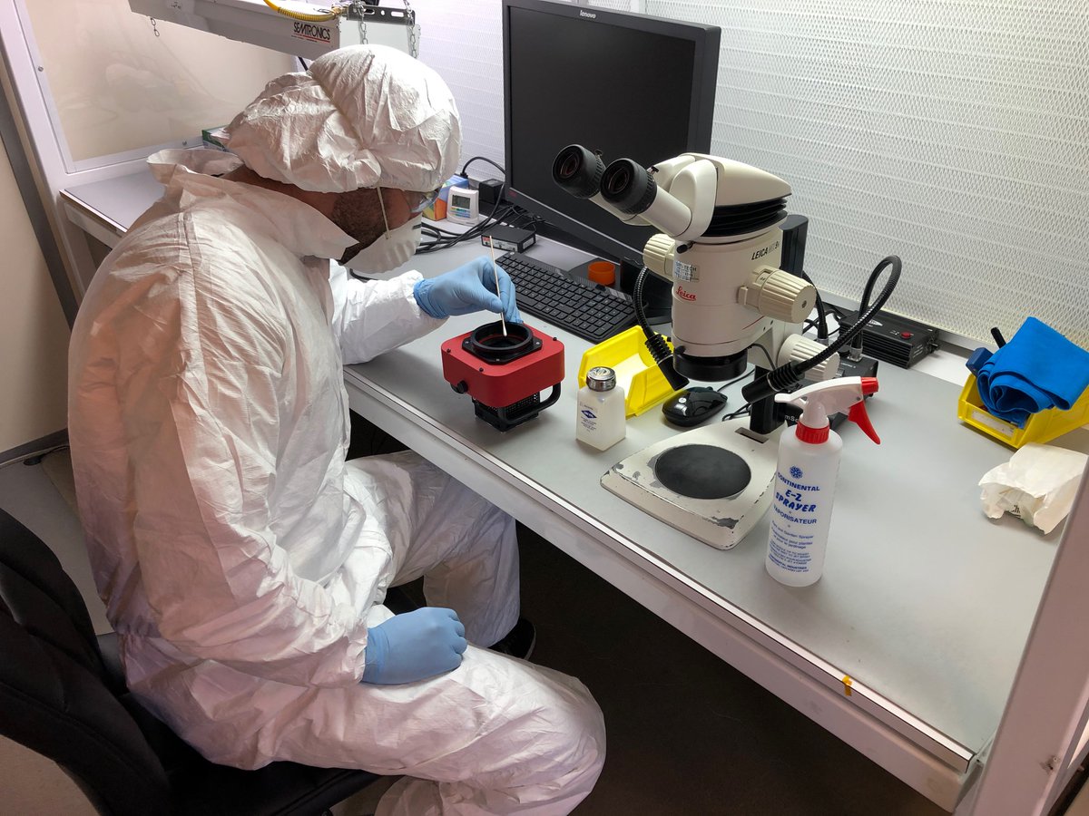 DiffractionSBIG's tweet photo. #ICYMI: Diffraction Limited is ensuring all its #astronomical and medical #imaging #cameras are thoroughly inspected, cleaned and disinfected before shipping. #bestpractices #ScientificImaging #CameraHardware #MedicalImaging #Astronomy #AstroPhotography #HealthandSafety https://t.co/d325g7x0Ho