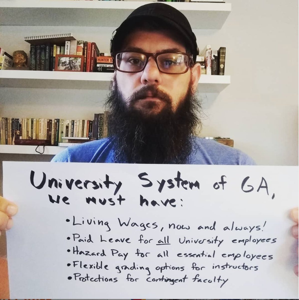 CampusWorkers's tweet photo. Tell 'em, Tim! USG, let's give workers what they deserve!
#HealthyFairCampus #NowMoreThanEver15 #CampusSafetyNet #PeopleFirstCampus
@UCWGA3265 @BORUSG @universityofga https://t.co/4DnXvBSzNt