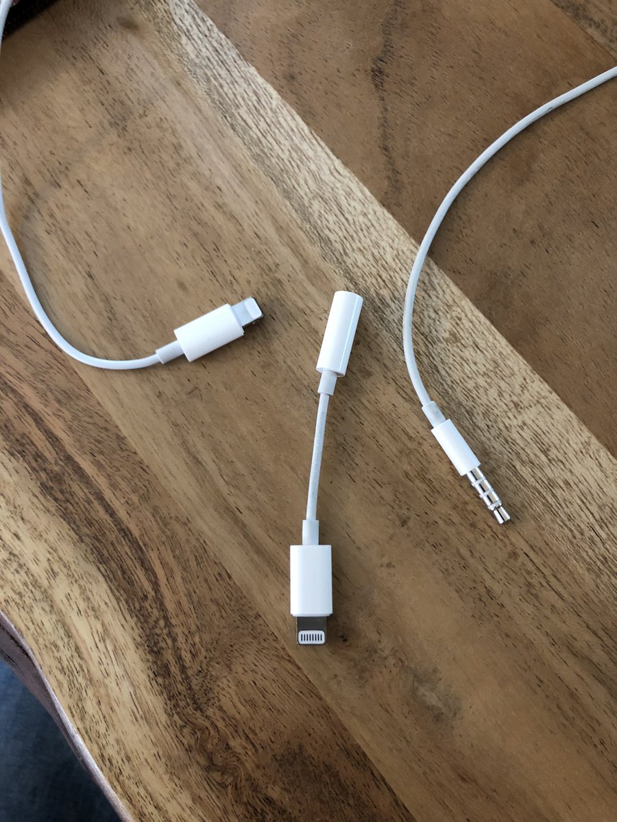 BrianR_Sullivan's tweet photo. Working from home with iPhones and PCs have my wife and I trading earbuds and dongles like it’s a game of #Catan https://t.co/m5GuvZH5da