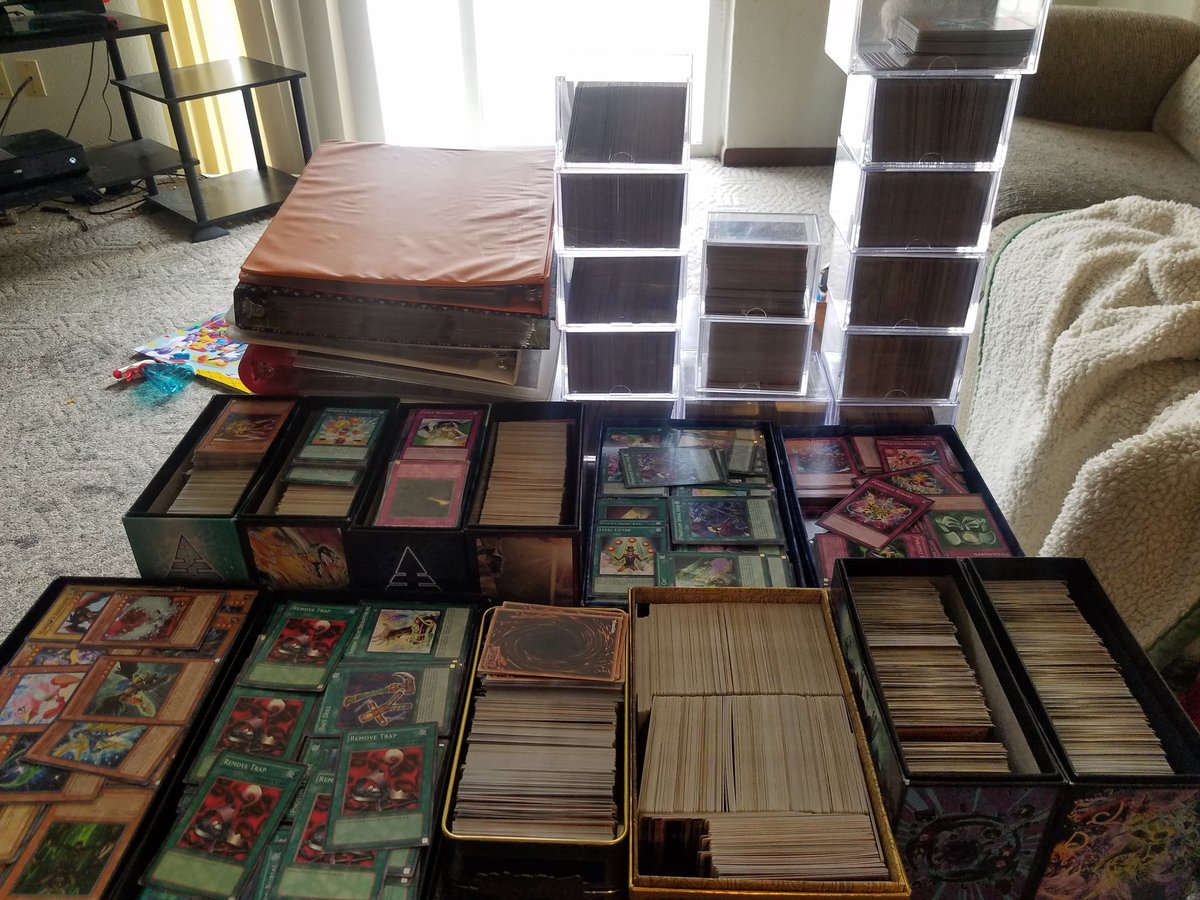 Crow1Nightmare's tweet photo. Here are pictures of all of the yugioh I have. Let me know what you guys think. https://t.co/bJvVG1Z6T6