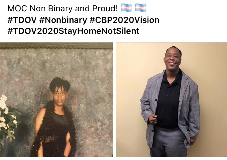 TherActivistDJ's tweet photo. Happy Transgender Day of Visibility! Celebrating And Embracing TDOV w/ my transgender friends, family and community! They/Them/Theirs I Am Visible! MOC Non Binary &amp; Proud!
#TDOV #Nonbinary #CBP2020Vision 
#TDOV2020StayHomeNotSilent https://t.co/W0RJXJuss1